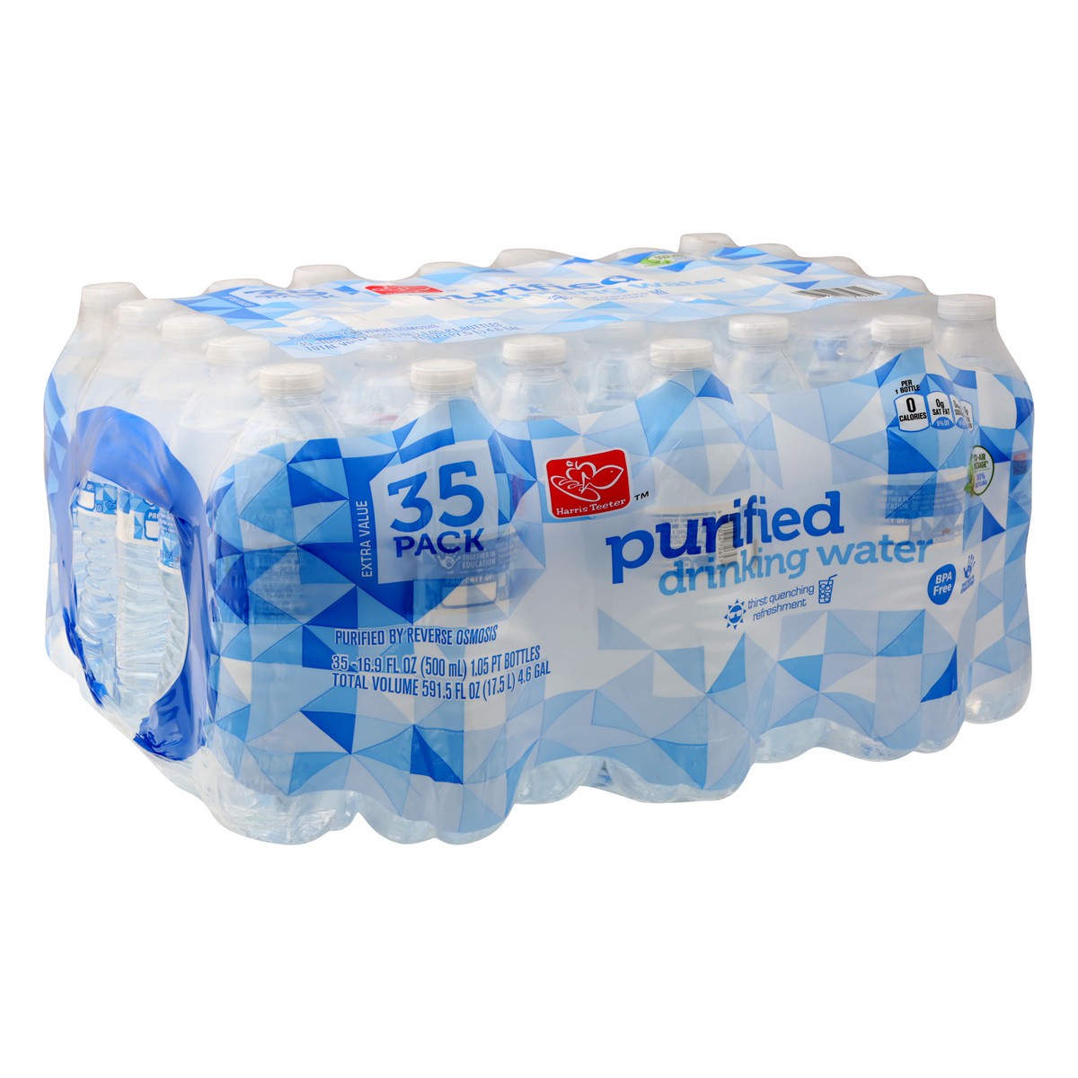 slide 2 of 9, Harris Teeter Purified Water - 35 Pack Bottles, 591.5 oz