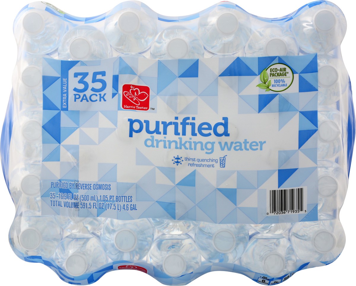 slide 5 of 9, Harris Teeter Purified Water - 35 Pack Bottles, 591.5 oz