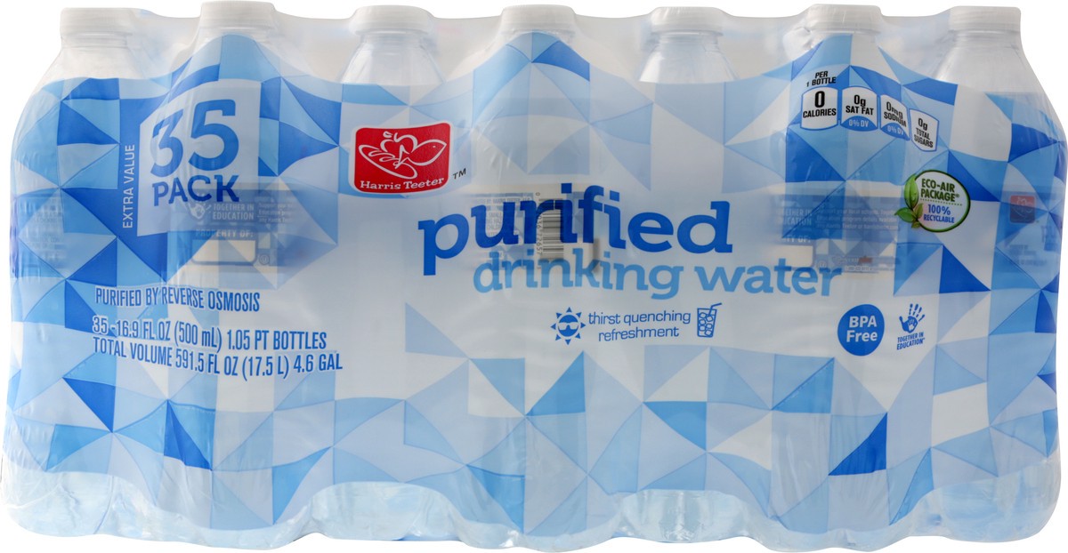 slide 8 of 9, Harris Teeter Purified Water - 35 Pack Bottles, 591.5 oz