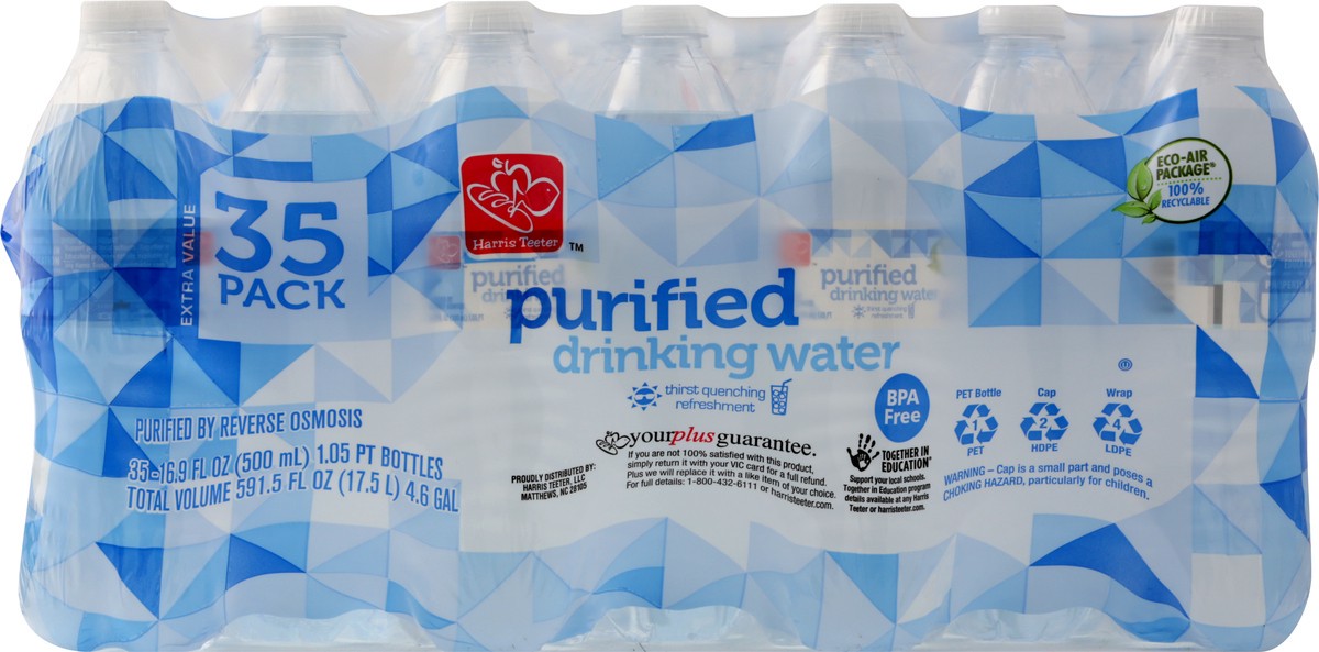 slide 9 of 9, Harris Teeter Purified Water - 35 Pack Bottles, 591.5 oz