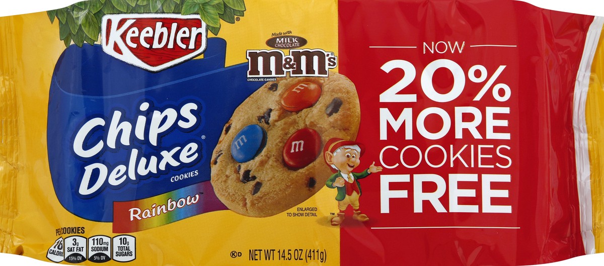 slide 5 of 6, Keebler Cookies Rainbow with M&Ms, 14.5 oz