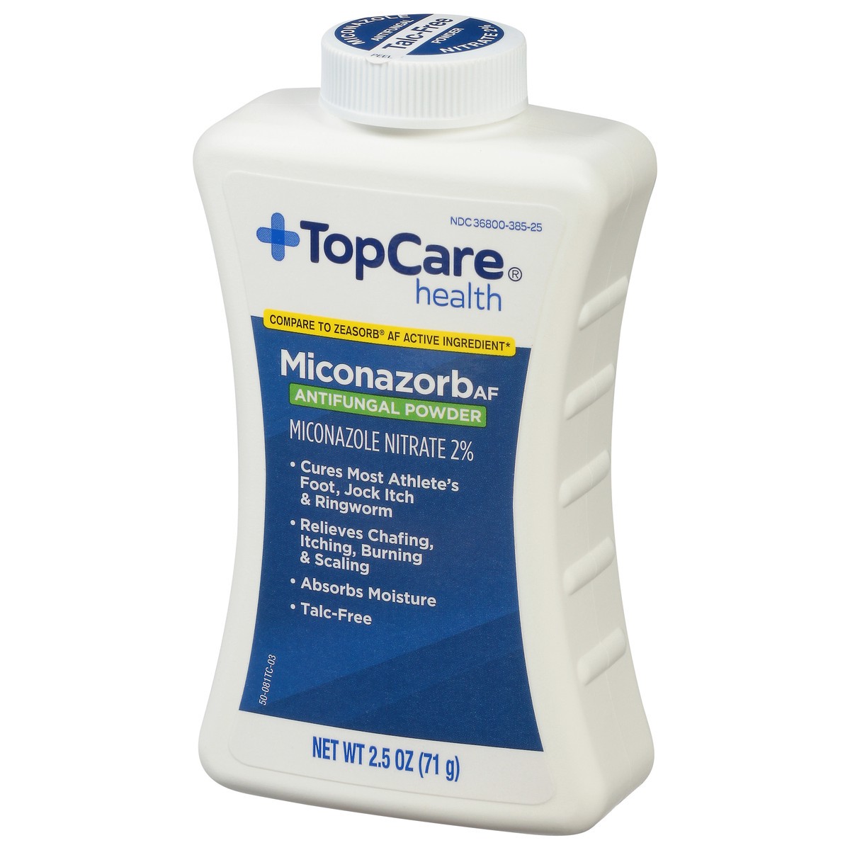slide 3 of 9, TopCare Health Miconazorb AF Antifungal Powder 2.5 oz, 2.5 oz