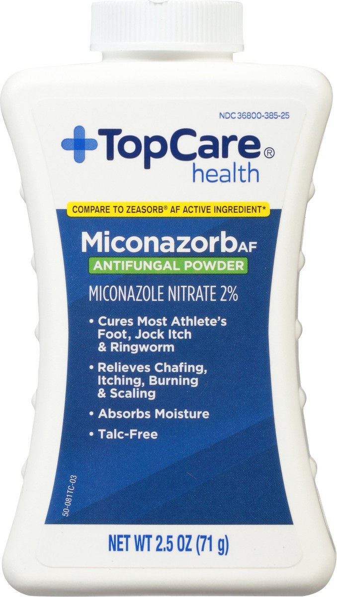 slide 8 of 9, TopCare Health Miconazorb AF Antifungal Powder 2.5 oz, 2.5 oz
