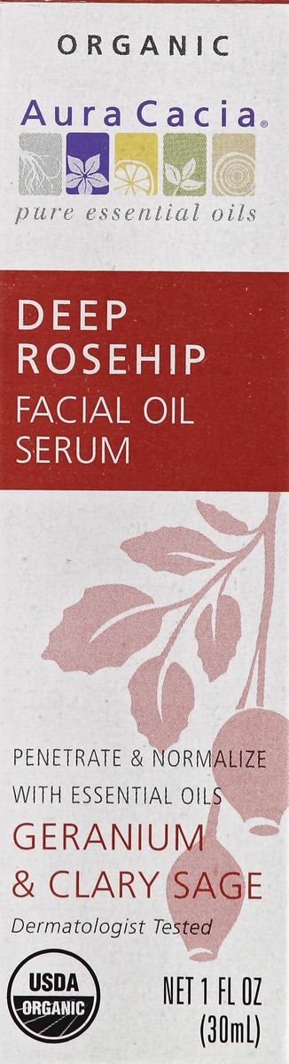 slide 4 of 5, Aura Cacia Auraca Face Oil Serumog2Rosehp, 1 ct