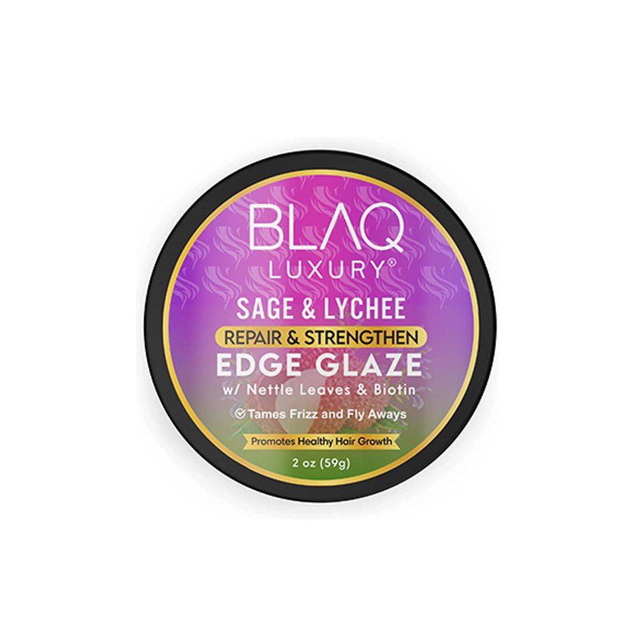 slide 1 of 1, BLAQ Luxury Repair & Strengthen Edge Glaze - Sage & Lychee, 3 oz