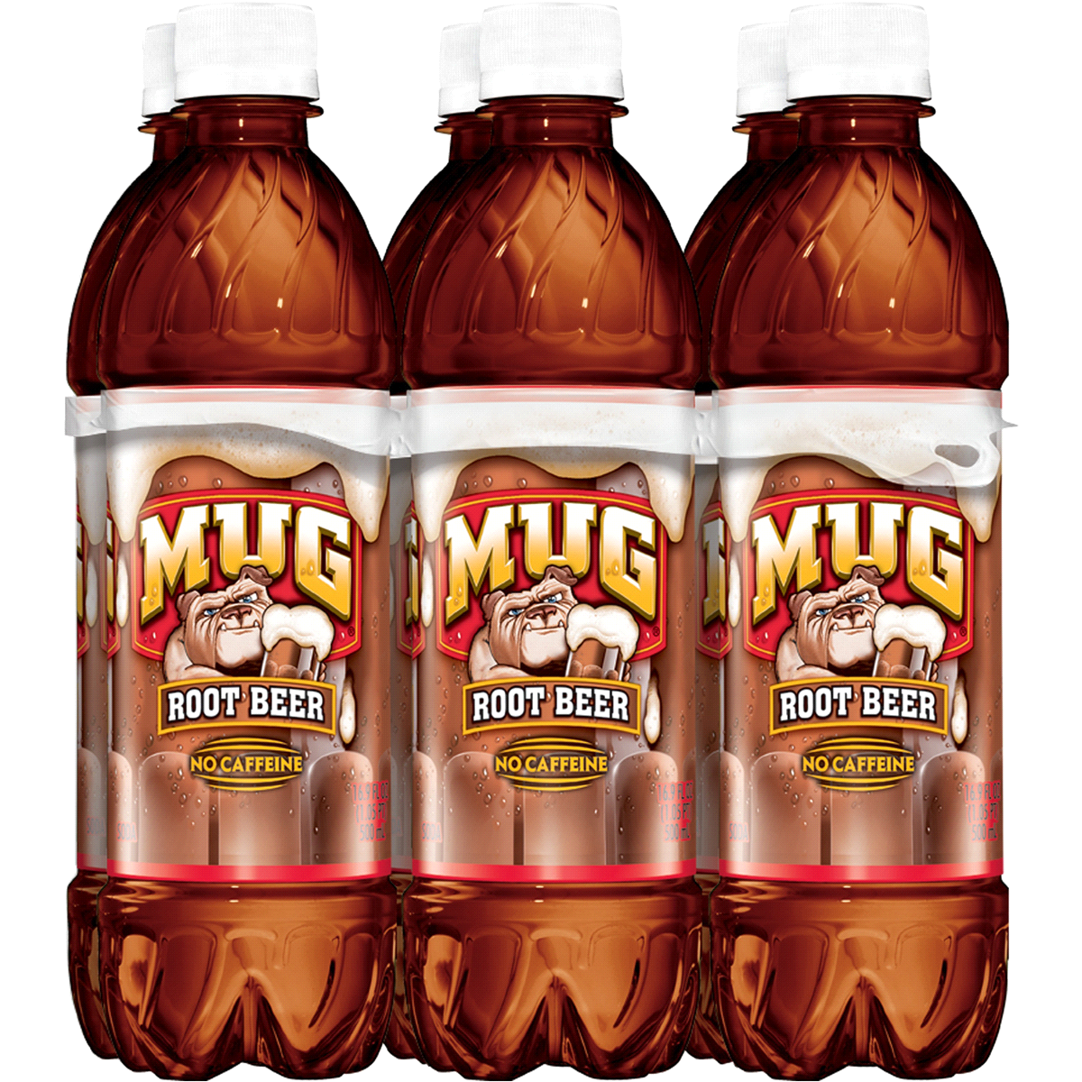 slide 1 of 2, Mug Root Beer, 6 ct; 16.9 fl oz