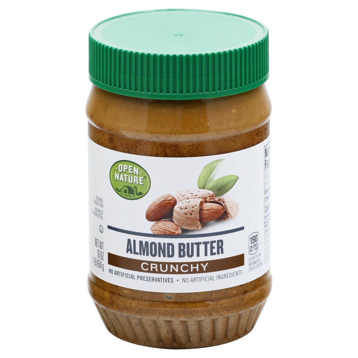 slide 12 of 12, Open Nature Almond Butter Crunchy - 16 Oz, 16 oz