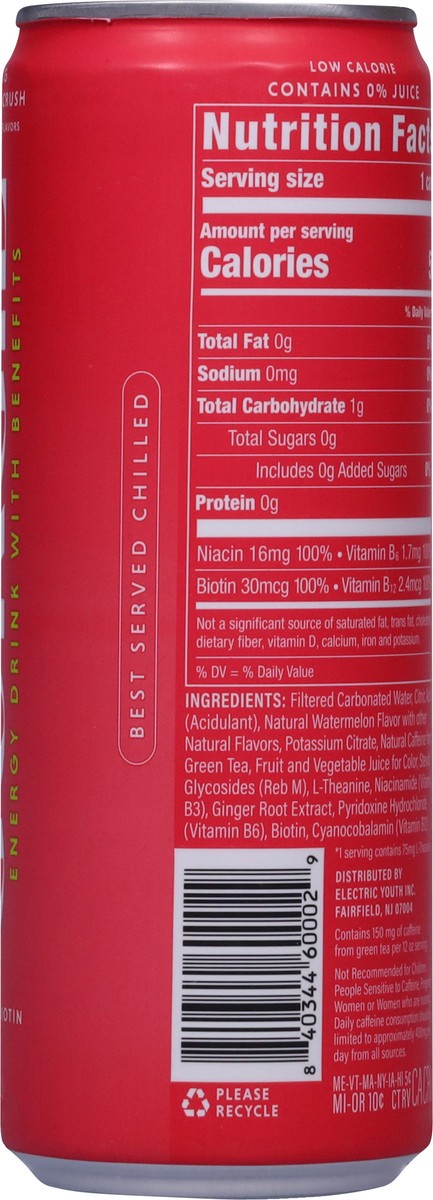 slide 6 of 13, Gorgie Sparkling Watermelon Crush Energy Drink with Benefits 12 fl oz, 12 oz