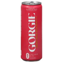 Gorgie Sparkling Watermelon Crush Energy Drink with Benefits 12 fl oz