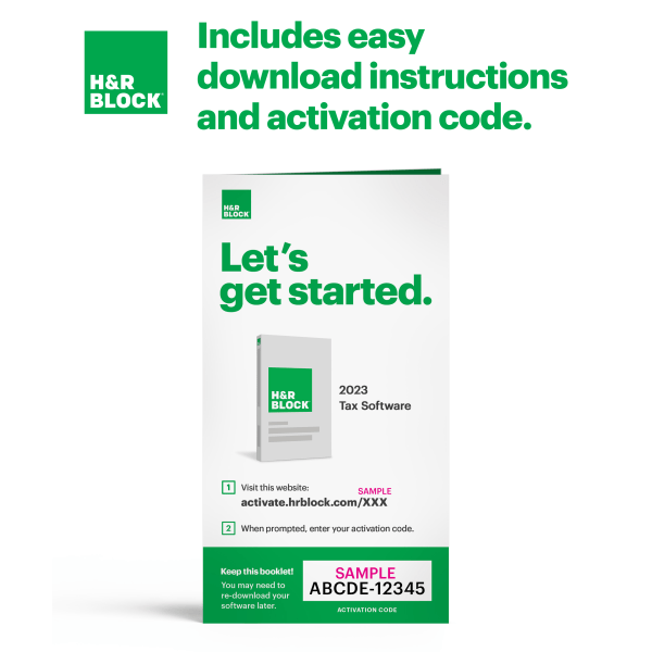 slide 4 of 4, H & R Block Premium & Business 2023 Tax Software, For Pc, Product Key/Download, 1 ct