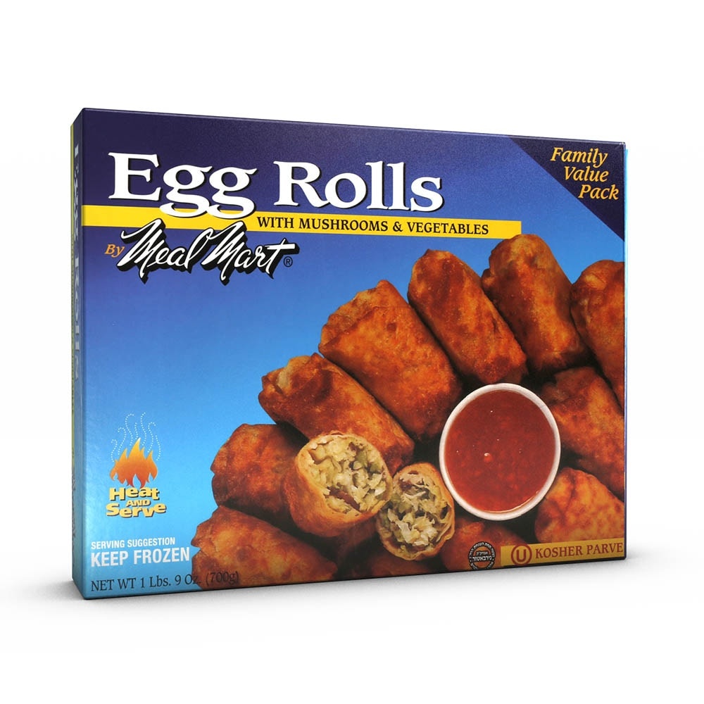 slide 1 of 1, Meal Mart Egg Rolls With Mushrooms Vegetables Family Pack, 25 oz