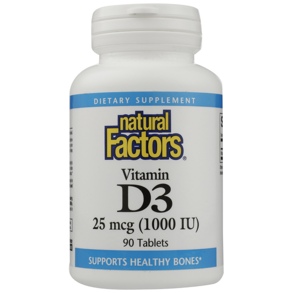 slide 1 of 1, Natural Factors Vitamin D3 1000 Iu, 90 ct