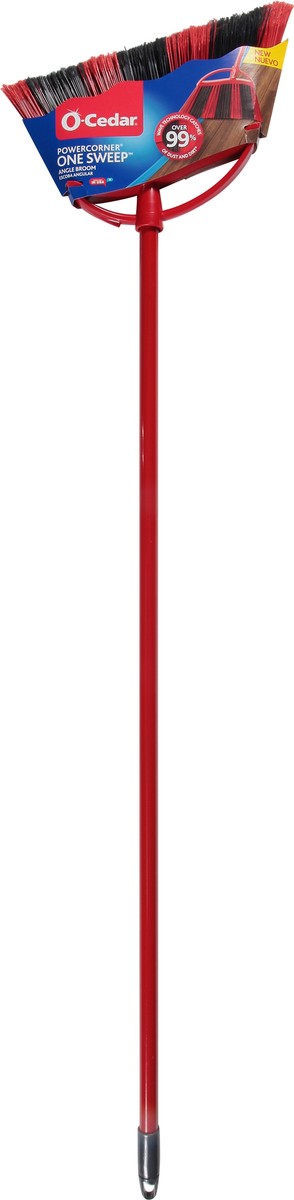 slide 8 of 9, O-Cedar Power Corner Large Angle Broom, 1 ct