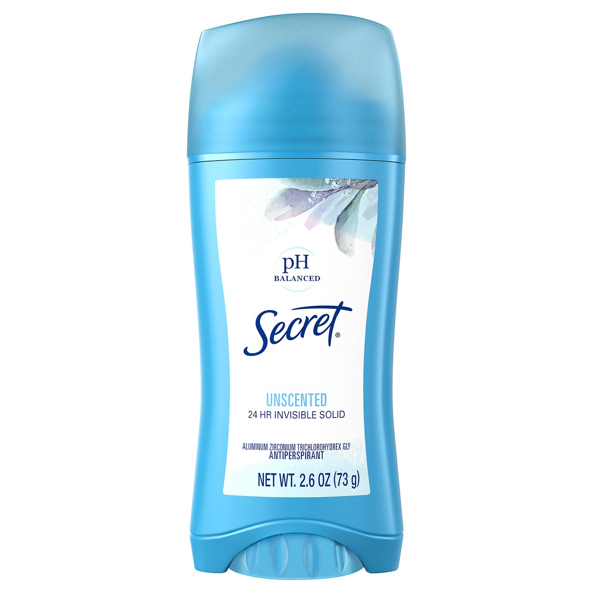 slide 1 of 3, Secret Invisible Solid Antiperspirant and Deodorant, Unscented, 2.6 oz, 2.6 oz