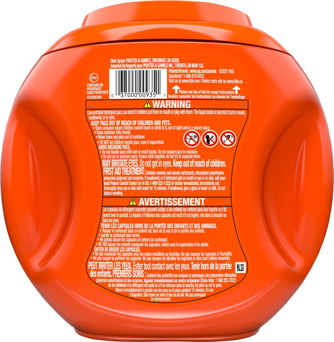 slide 3 of 8, Tide PODS Liquid Laundry Detergent Soap Pacs, HE Compatible, 57 Count, Powerful 3-in-1 Clean in one Step, Original Scent, 57 ct