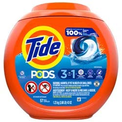 Tide PODS Laundry Detergent Pacs, Original Scent, 57 Count, Powerful 3-in-1 Clean in one Step, HE Compatible