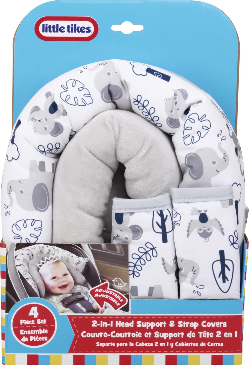 slide 7 of 11, Little Tikes 4 Piece 2-in-1 Head Support & Strap Covers 1 ea, 1 ct