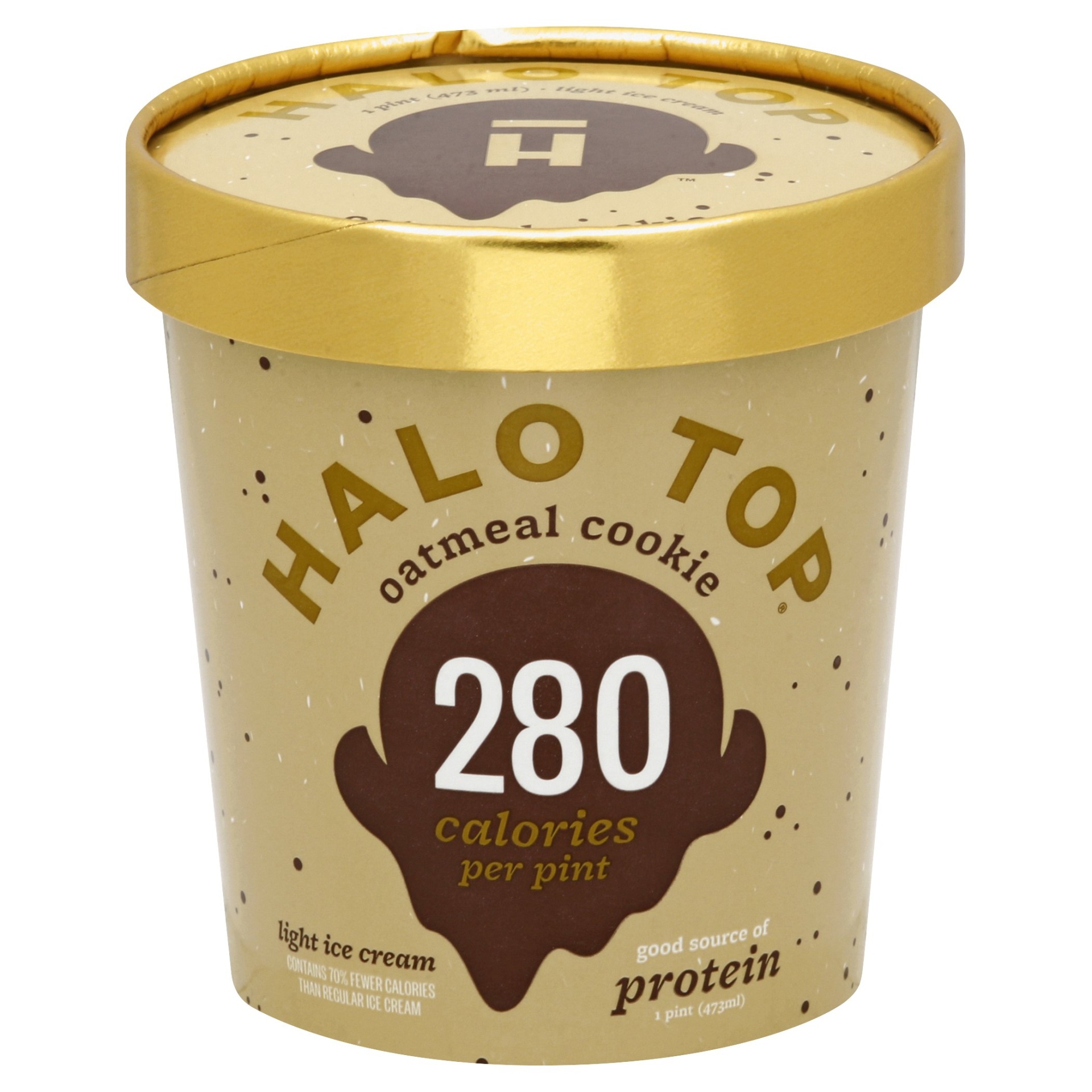 slide 1 of 7, Halo Top Creamery Oatmeal Cookie Ice Cream, 16 oz