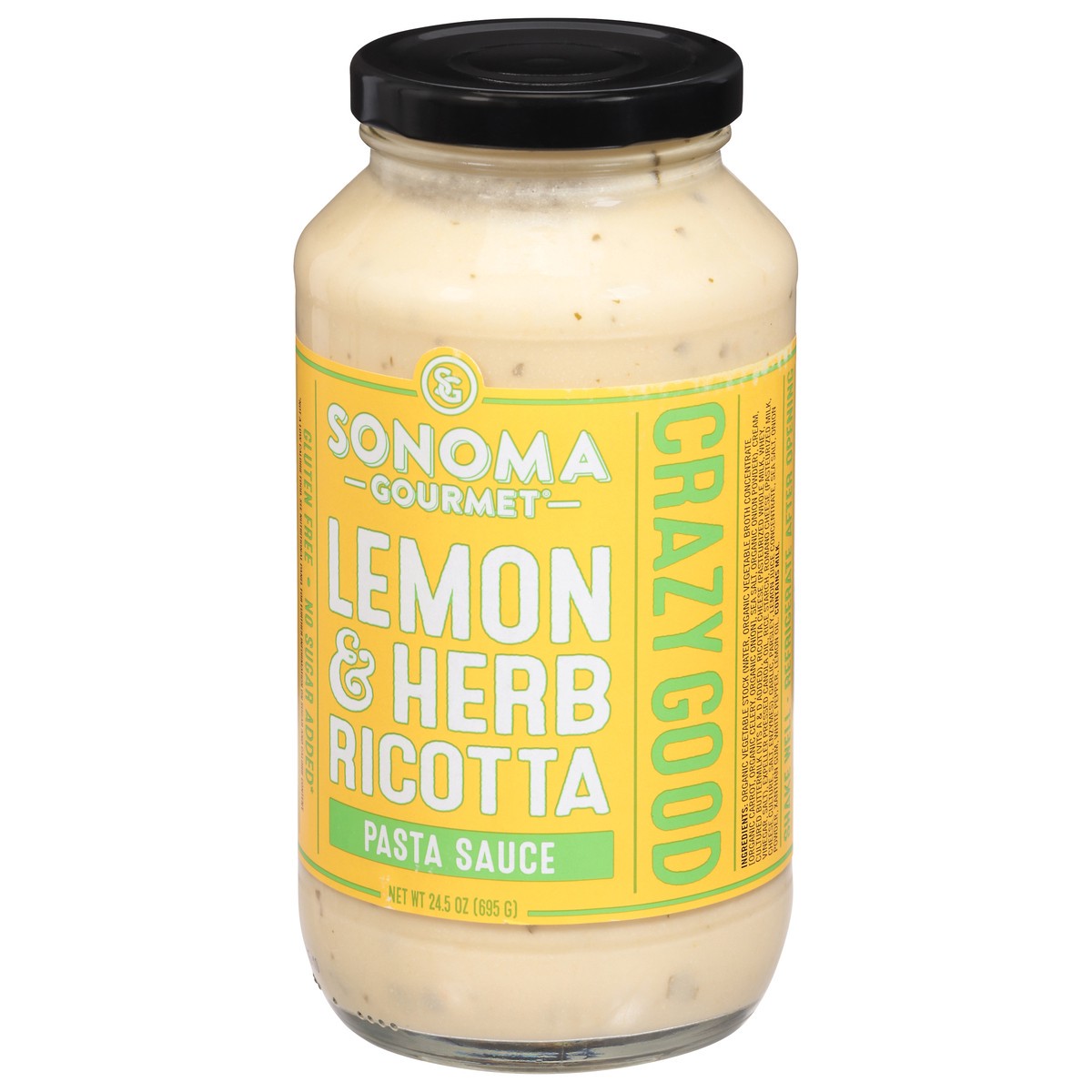 slide 4 of 13, Sonoma Gourmet Lemon & Herb Ricotta Pasta Sauce, 24.5 oz