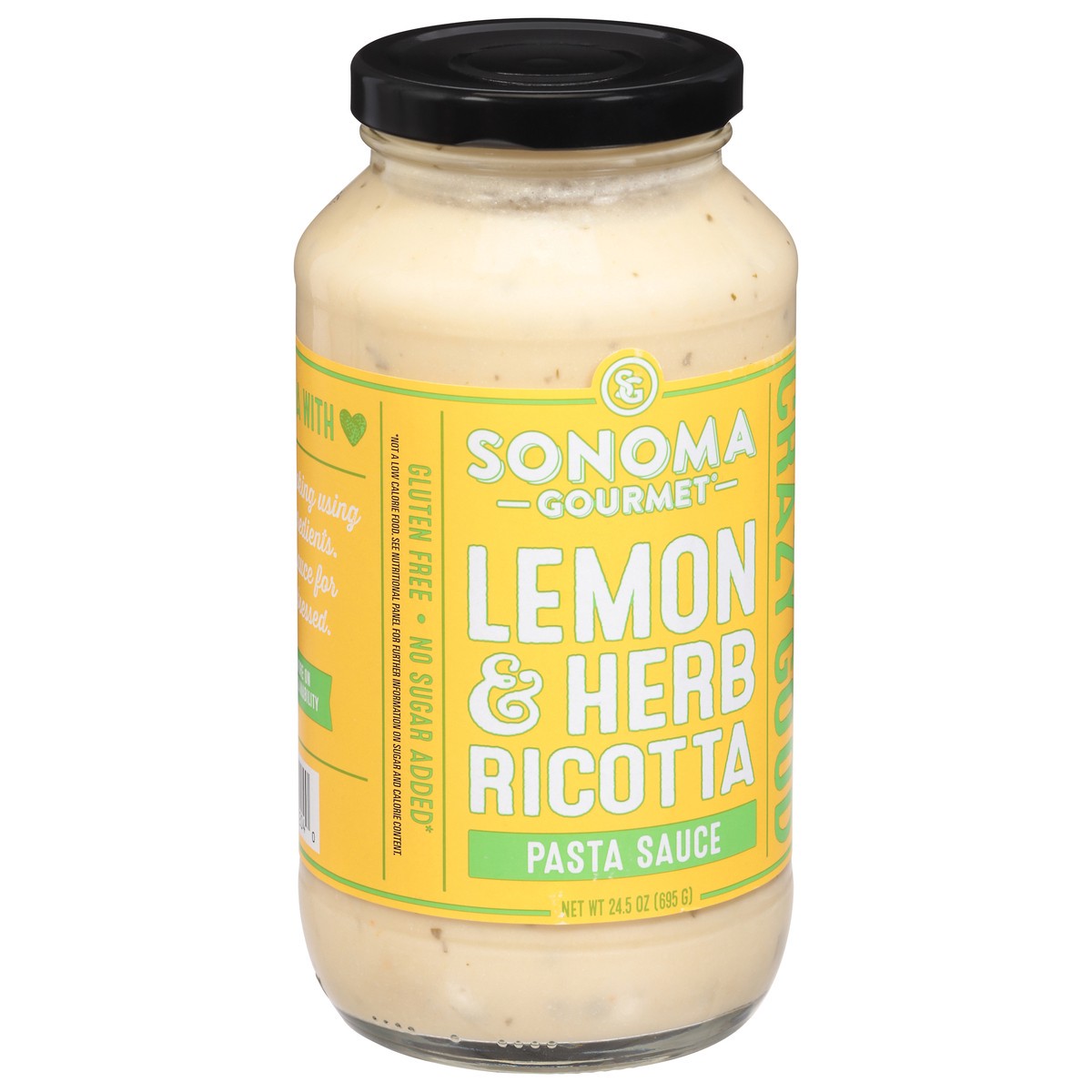 slide 3 of 13, Sonoma Gourmet Lemon & Herb Ricotta Pasta Sauce, 24.5 oz