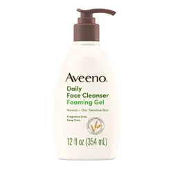Aveeno Daily Face Cleanser Foaming Gel, 12 Fl. Oz