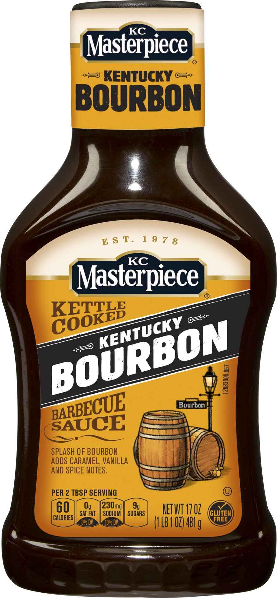 slide 1 of 2, KC Masterpiece Kentucky Bourbon Barbecue Sauce, 17 Ounces, 17 fl oz