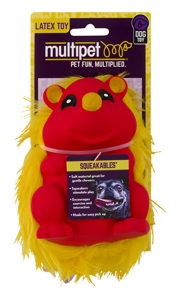 slide 1 of 1, MultiPet Latex Squeakable Dog Toy, Hedgehog, 1 ct