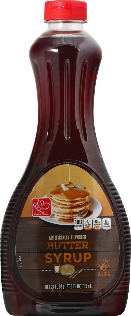 slide 9 of 10, Harris Teeter Butter Flavor Syrup, 24 oz