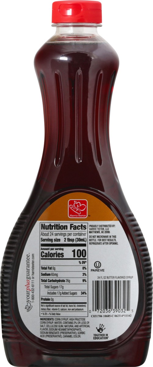 slide 10 of 10, Harris Teeter Butter Flavor Syrup, 24 oz