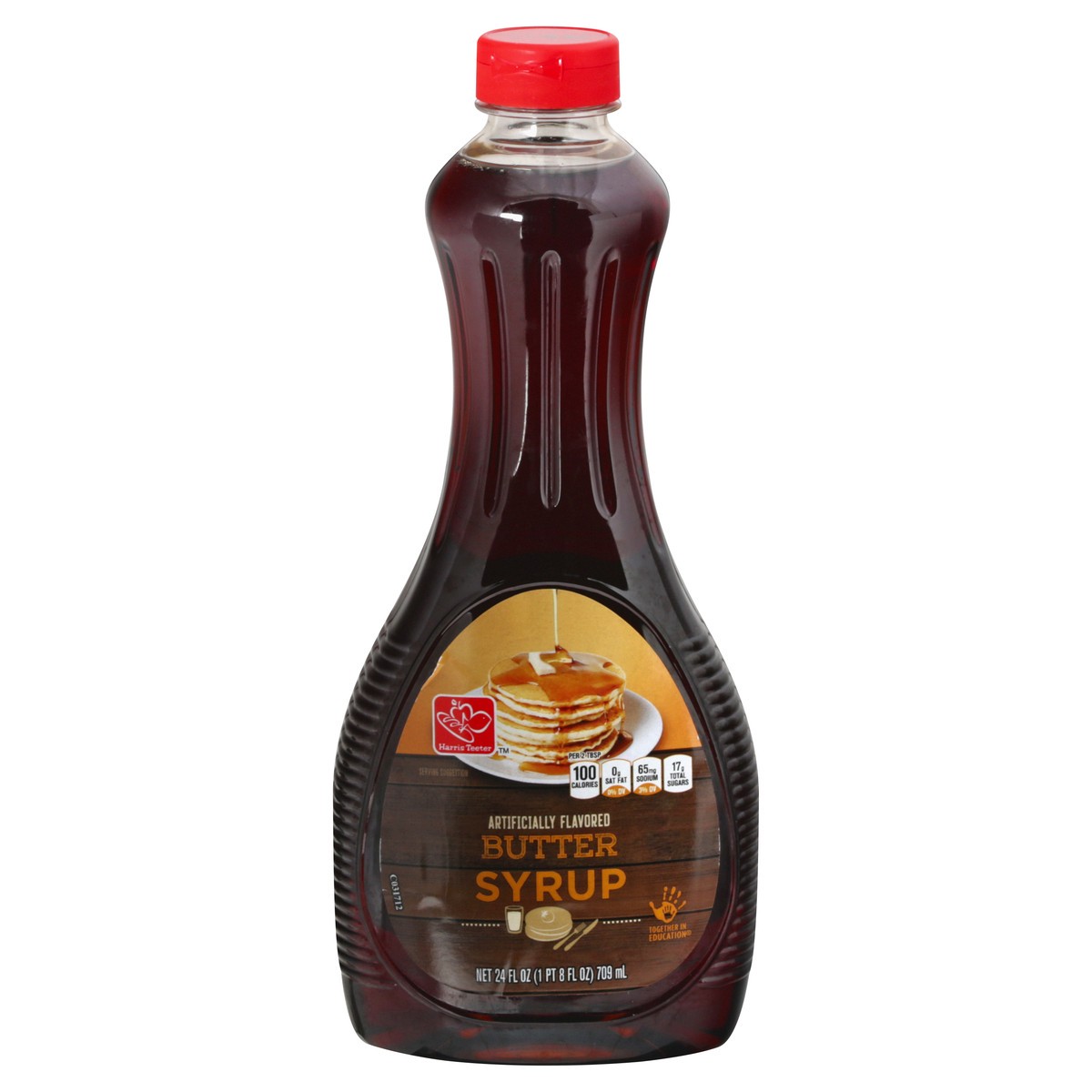 slide 1 of 10, Harris Teeter Butter Flavor Syrup, 24 oz