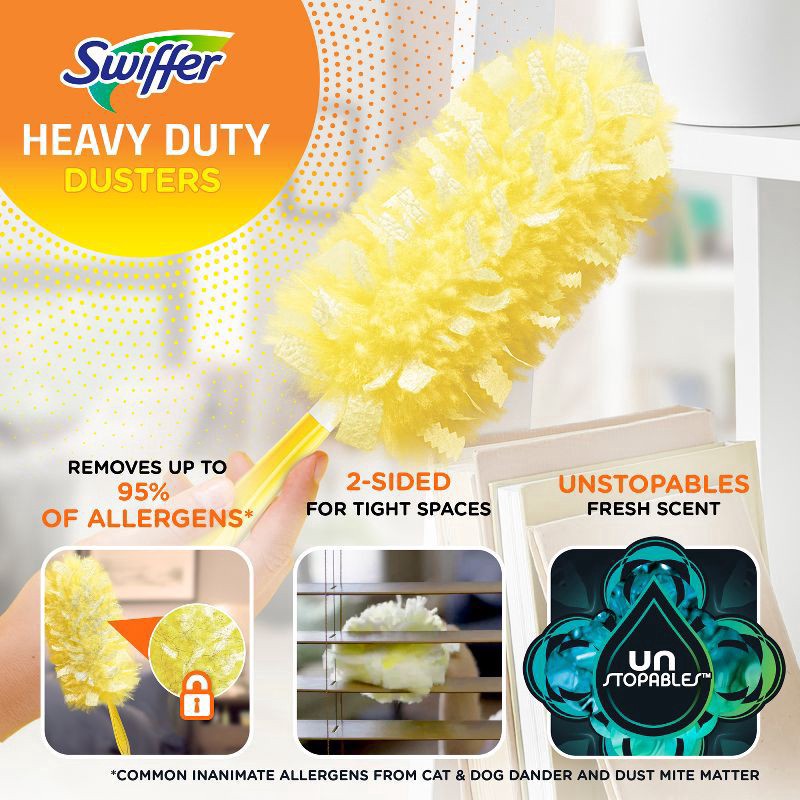 slide 2 of 9, Swiffer Unstopables Fresh Heavy Duty Duster Refill - 11ct, 11 ct