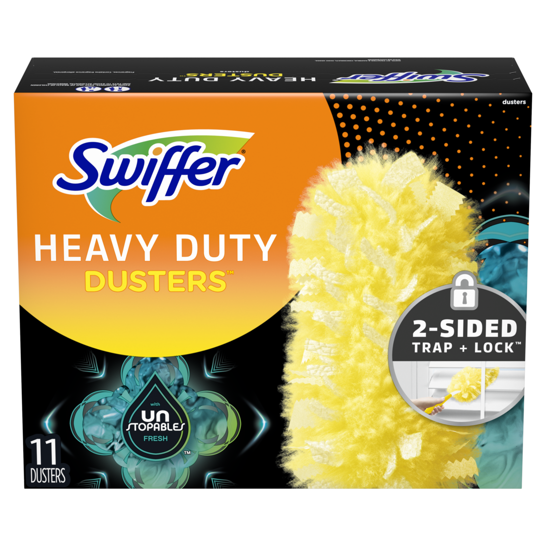 slide 1 of 9, Swiffer Unstopables Fresh Heavy Duty Duster Refill - 11ct, 11 ct