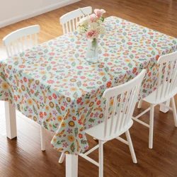Meijer Corporate Seasonal Mcs Spring Art Bee Peva Tablecloth, 60 in x 84 in