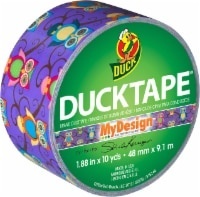 slide 1 of 1, Duck Brand Owl Printed Duct Tape - 1.88 Inch X 10 Yard - Purple, 1.88 in x 10 yd