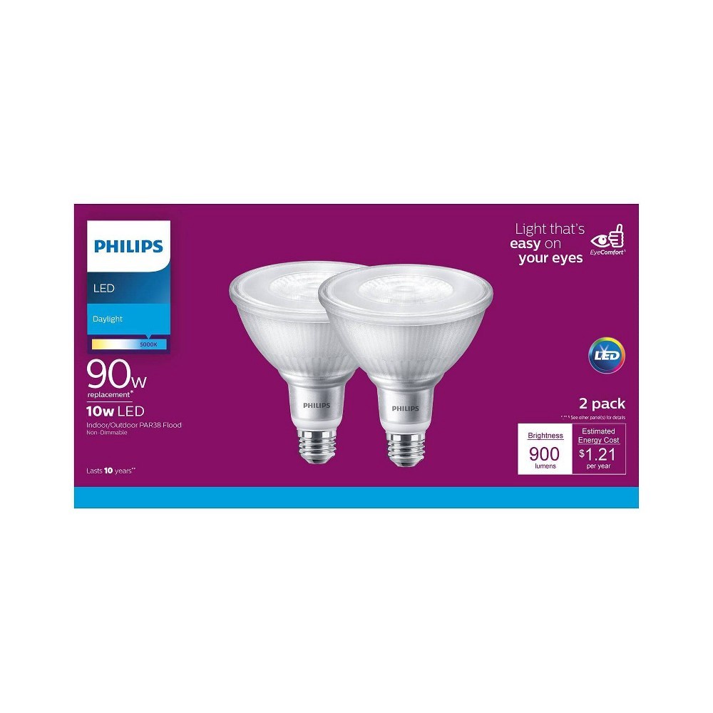 slide 5 of 5, Philips LED Light Bulbs, 2 ct