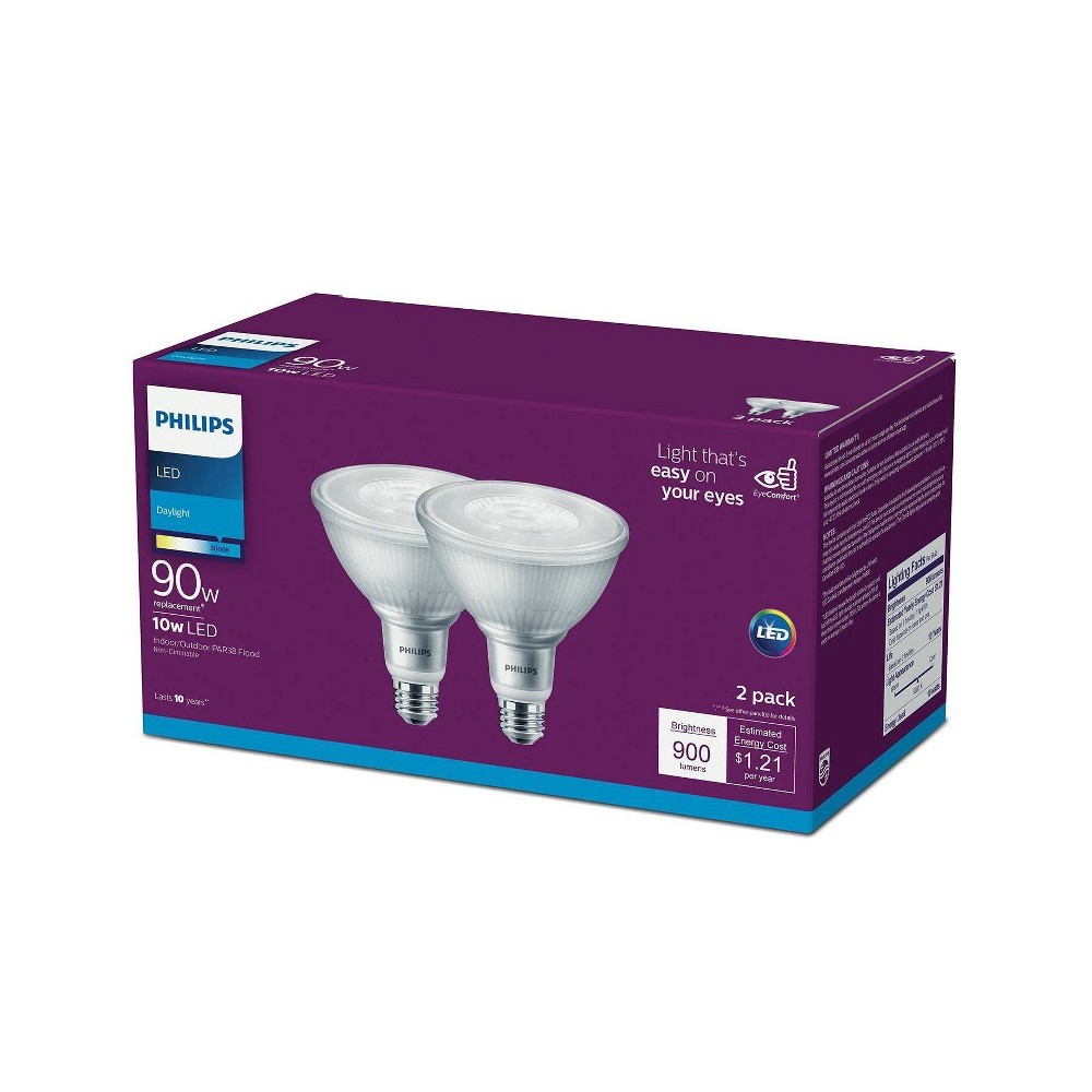 slide 2 of 5, Philips LED Light Bulbs, 2 ct