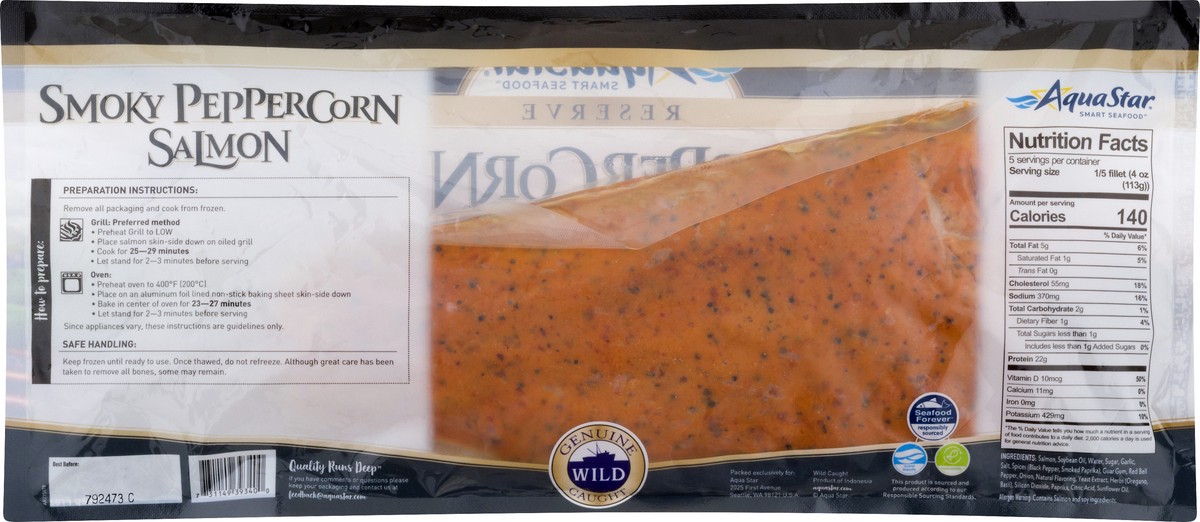 slide 5 of 9, Aqua Star Salmon 1.25 lb, 1.25 lb