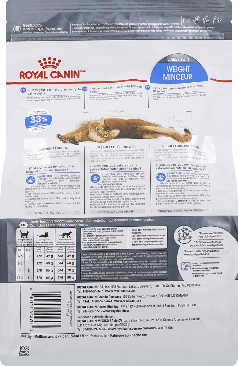 slide 8 of 12, Royal Canin Weight Care Cat, 96 oz