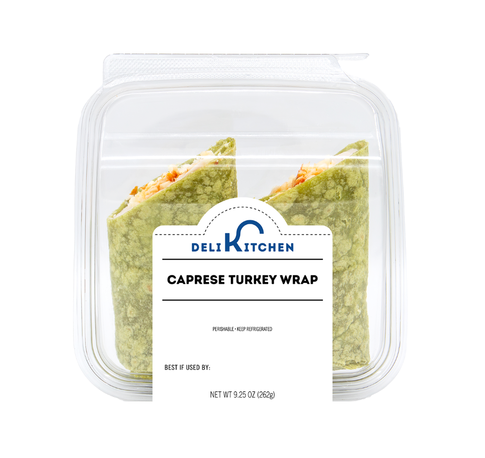 slide 1 of 1, Deli Kitchen Caprese Turkey Wrap, 9.25 oz