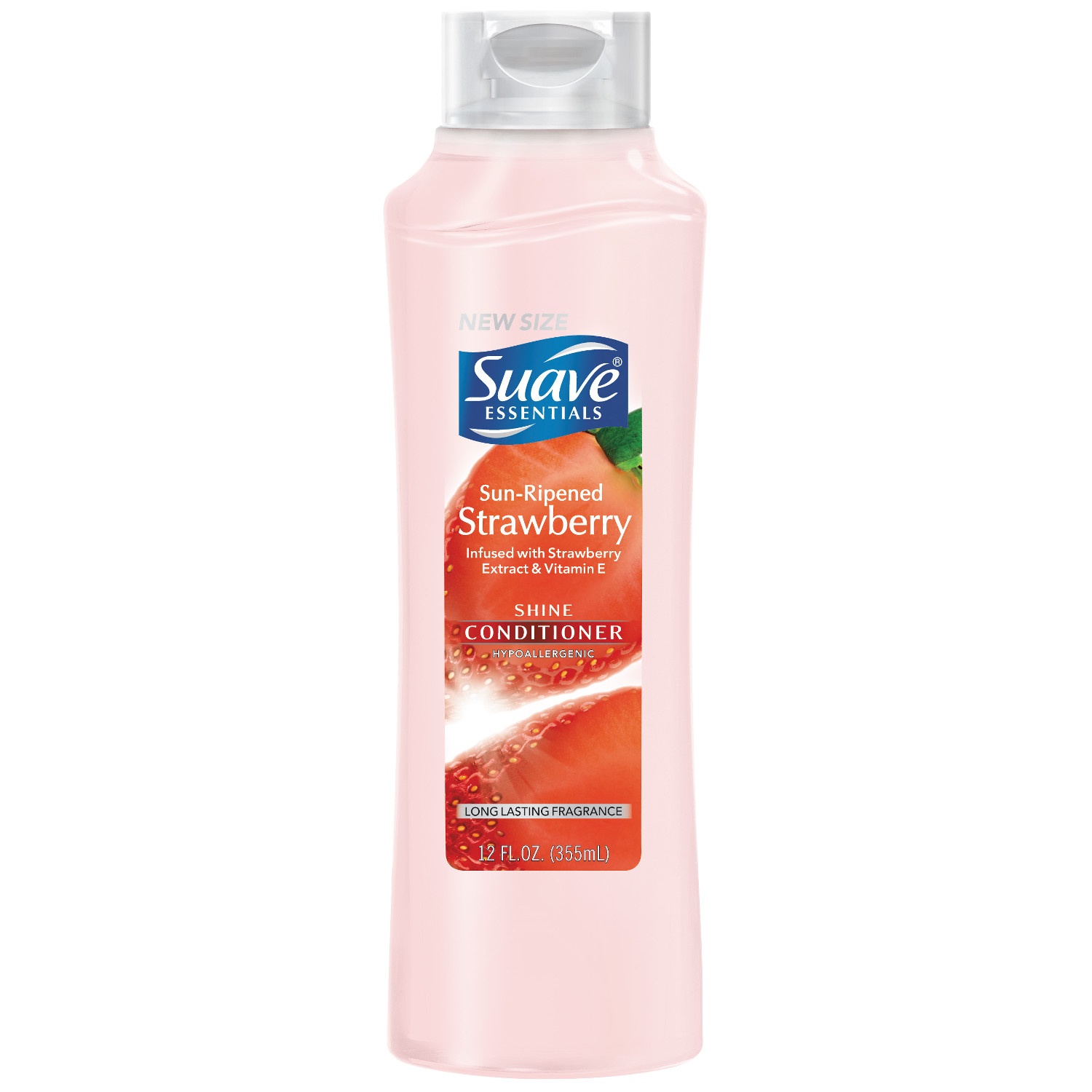 slide 1 of 1, Suave Essentials Conditioner, Sun-Ripened Strawberry, 12 oz