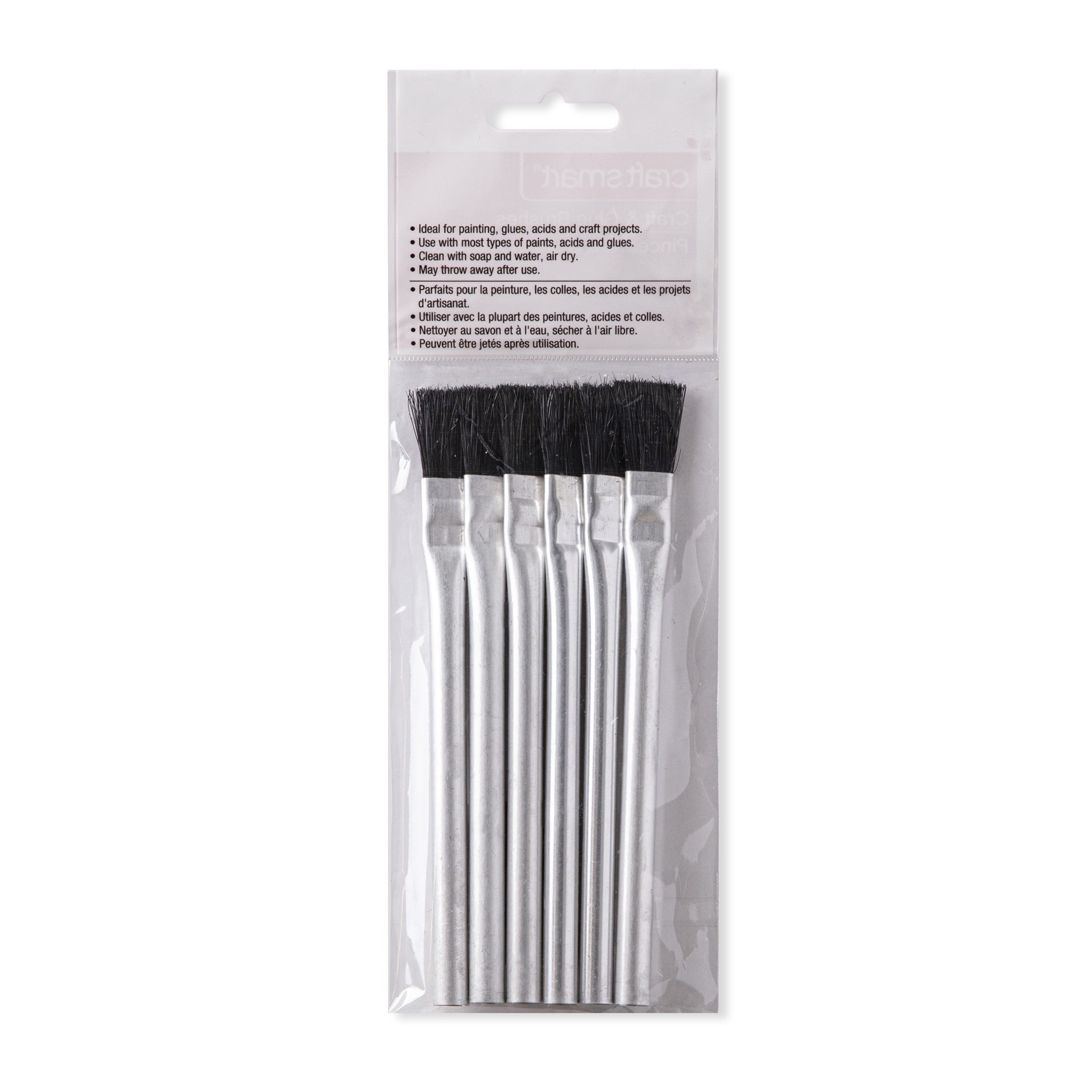 slide 3 of 4, Craft Smart Acid And Glue Brush Pack, 6 Pc, 1 ct