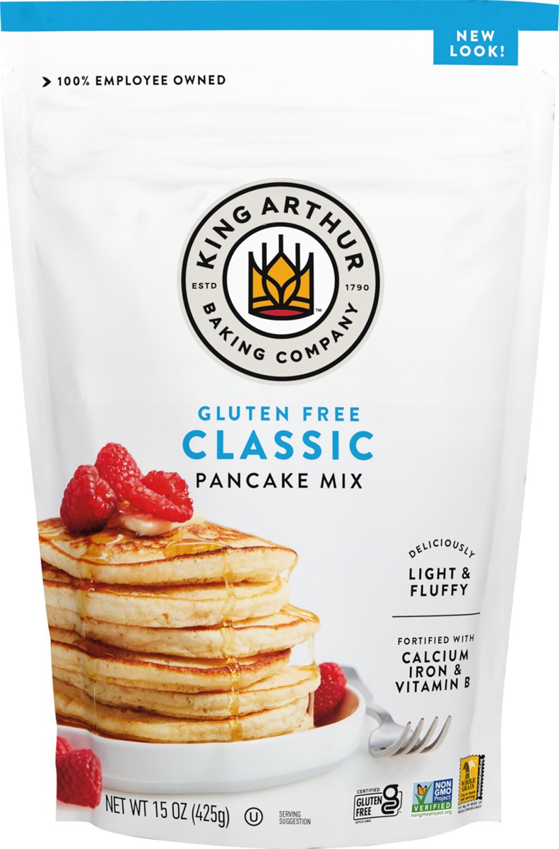 slide 3 of 3, King Arthur Gluten Free Pancake Mix, 15 oz