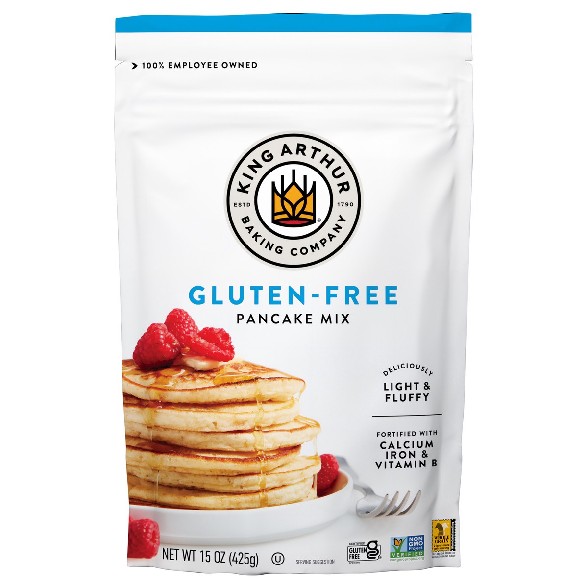 slide 1 of 3, King Arthur Gluten Free Pancake Mix, 15 oz