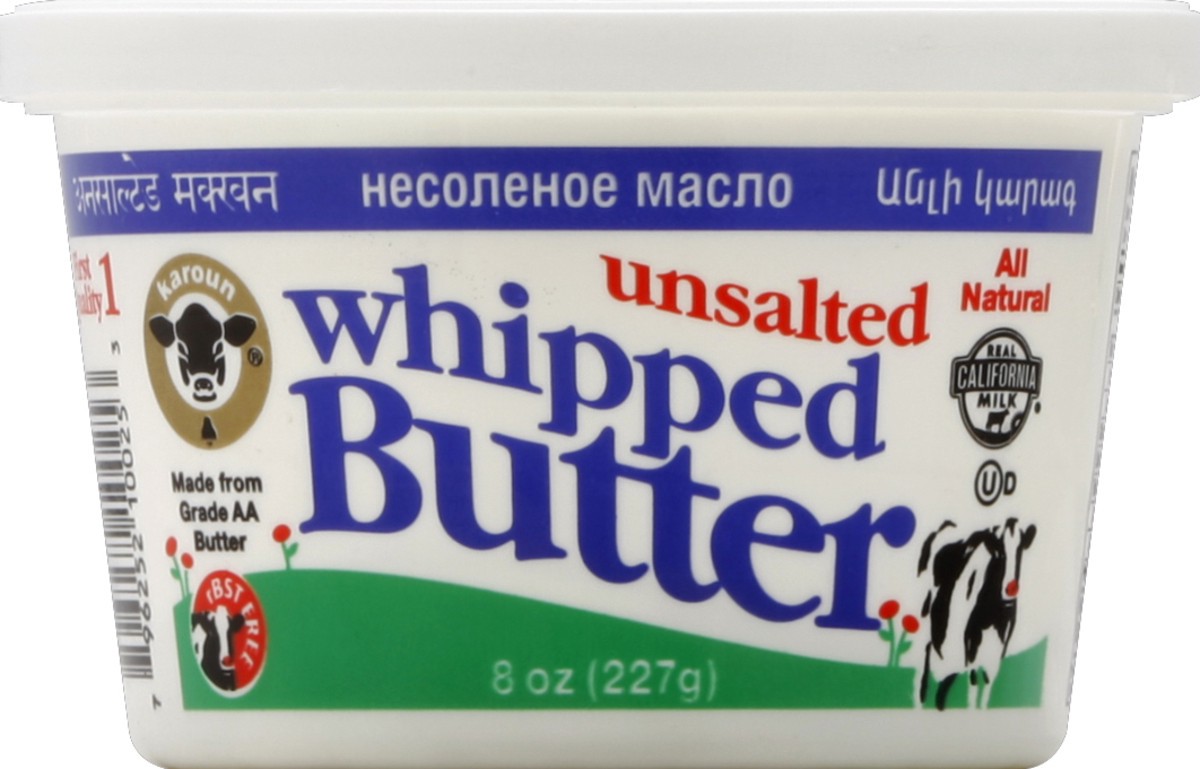 slide 3 of 4, Karoun Unsalted Whipped Butter, 8 oz