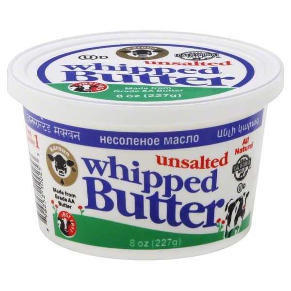 slide 1 of 4, Karoun Unsalted Whipped Butter, 8 oz