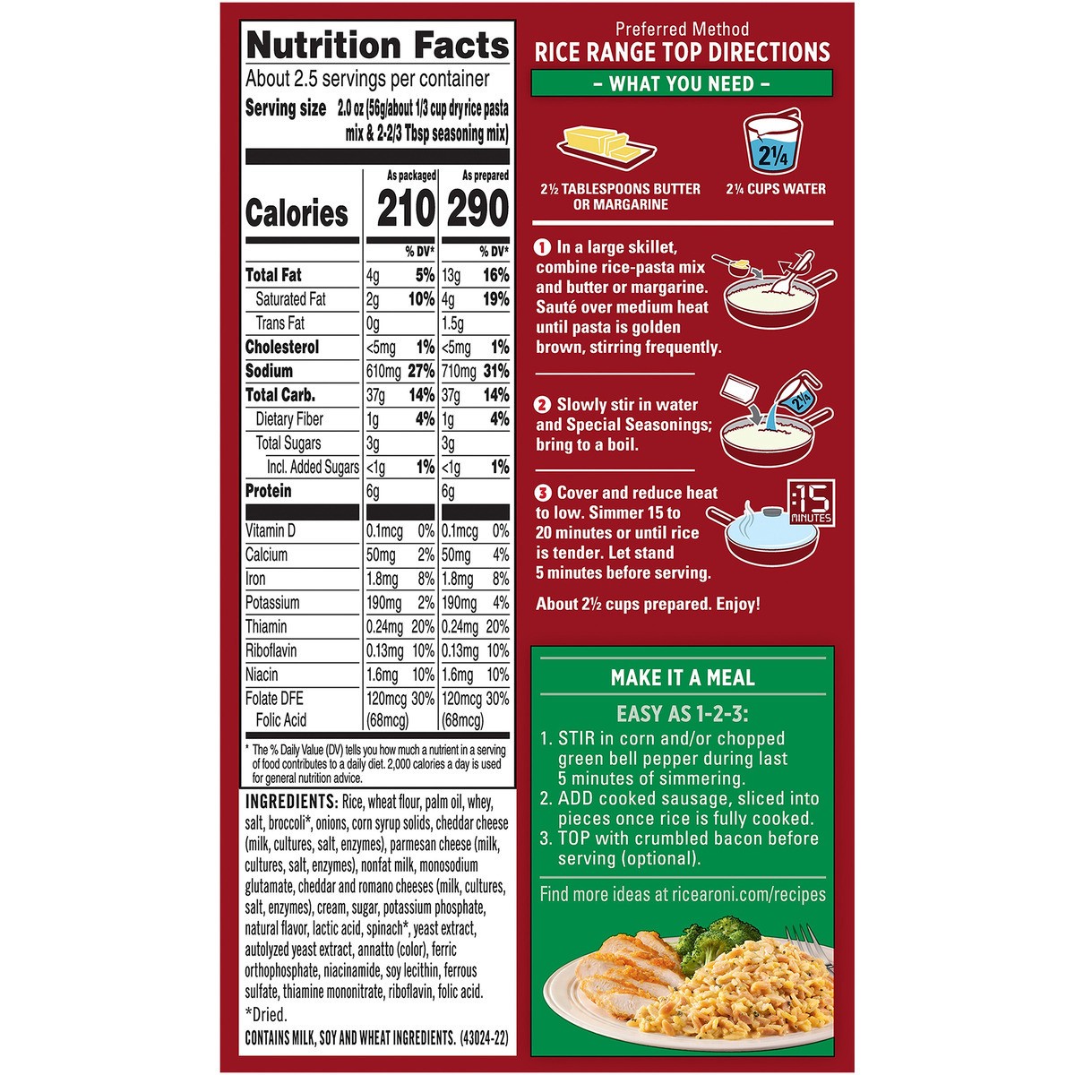 slide 3 of 6, Rice-A-Roni Rice Mix, 6.5 oz