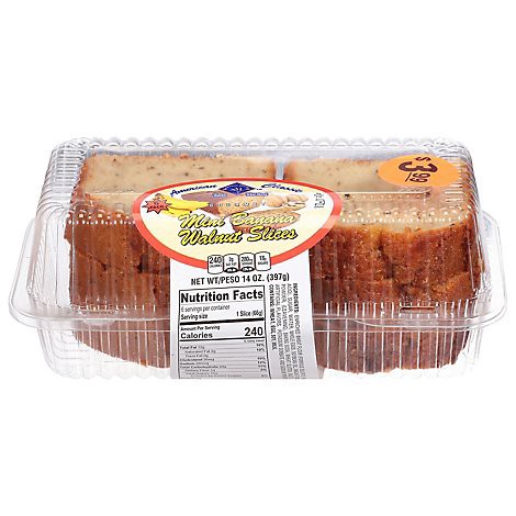 slide 1 of 1, Banana Pound Slices- 14 oz, 14 oz
