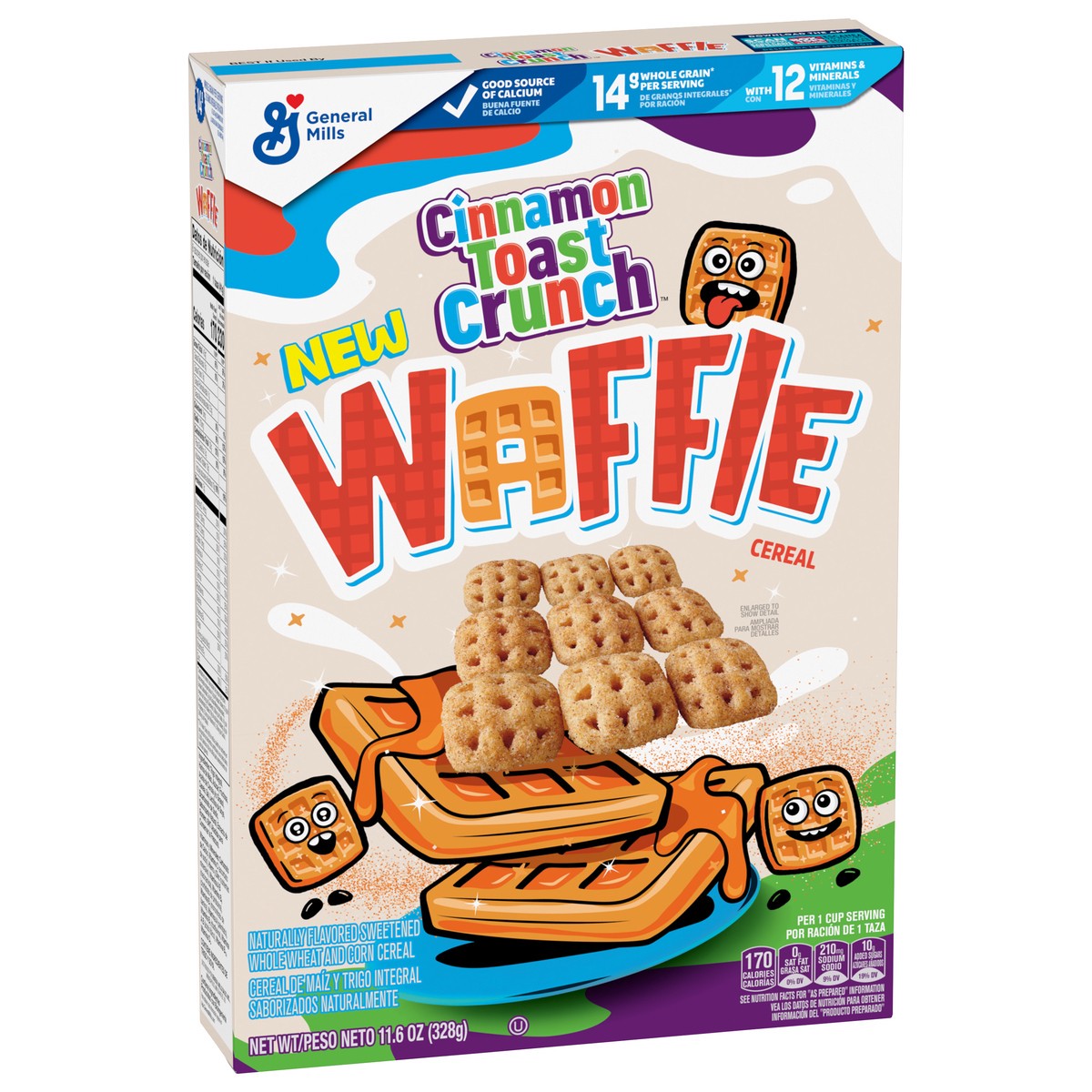 slide 12 of 13, Cinnamon Toast Crunch Waffle Cereal, 11.6 oz, 11.6 oz