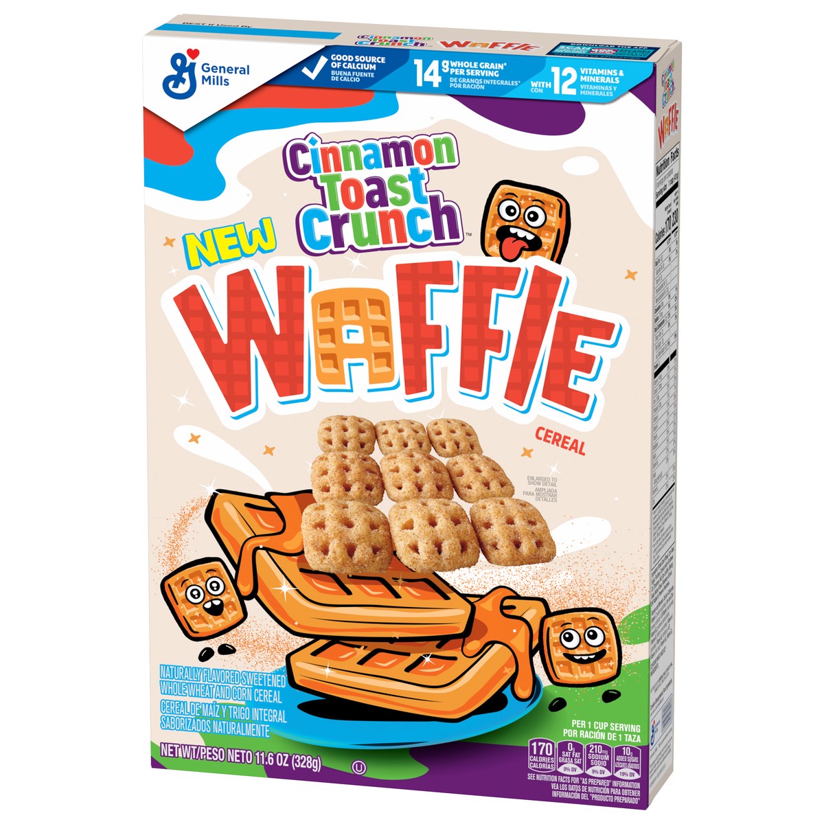 slide 11 of 13, Cinnamon Toast Crunch Waffle Cereal, 11.6 oz, 11.6 oz
