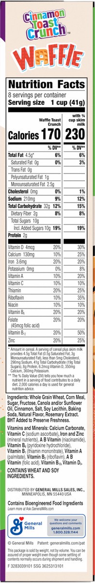 slide 5 of 13, Cinnamon Toast Crunch Waffle Cereal, 11.6 oz, 11.6 oz